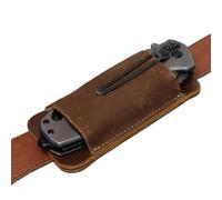 Genérico Belt Carrying Leather, Knife Sheath Holder, Vintage Case with Strap, Handmade Protective Gear, Easy to Use Outdoor, Premium Quality Accessories, Men Gift Christmas 4,65 x 2,24 pouces, Café