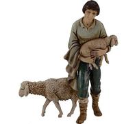 Generico Berger avec agneau et mouton 11 cm Landi