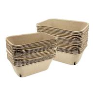 Generico Berry Basket - Pulp Fiber, 4.33x4.33x2.36in Fruit Basket Ventilated Design | Lightweight And Eco-Friendly Produce Container, Storage Box For Strawberries, Cherries, And Kitchen Use