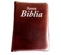 Genérico Bible de Estudi RVR 1960, cuir synthétique rose avec fermeture éclair, étui renforcé avec poche, version Queen Valera
