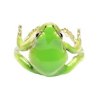 Generico Bijoux grenouille, bague en résine verte | Bijoux en forme de grenouille pour femmes, bijoux étranges en forme de grenouille verte, bague spéciale en forme de grenouille d'arbre, bijoux