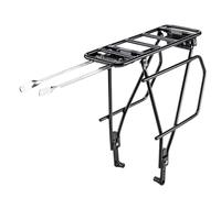 Generico Bike Rear Rack - Telescopic Alloy Cargo Carrier | Ajustable Arrière Bike Rack For Road & Mountain Cycling, Commuting, Luggage Transport; Sturdy, Safe For Night Riding, Outdoor Use, Men, Women
