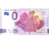 Generico Billets de 0 Euro Italie · Dante Alighieri II · ou Zero € Souvenir Billet touristique