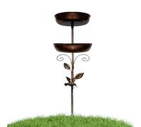 Generico Bird Bath - Iron, 37,4 x 11,81 x 11,81 in Yard Birdbath Weatherproof Design | Standing Outdoor Water Bowl Vintage Style, Bird Bath for Garden, Backyard, Porch, Patio, Sparrows