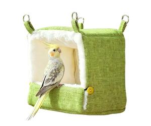 Generico Bird Nest - Cotton Velvet | Bird House | Cotton Heated Hut | Bed for Conure,Lovebirds, Hamster,Cockatoo, Finch,Home,Balcony, Garden,Indoor,Outdoor,Yard.