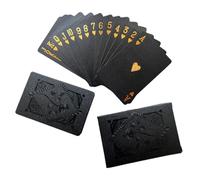 Genérico Black Foil Poker : Luxe, Texture Métallique Élégante, Durabilité Durable, Sensation De Carte Professionnelle | Pour Adultes Événements Sociaux Jeux De Société Interaction Familiale Soirées