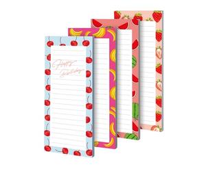 Genérico Bloc-notes | 4 unités, feuilles faciles à séparer, cahiers avec lignes directrices et feuilles de couleurs, pour maison, école, bureau, voyage, liste de courses, femmes