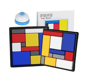 Genérico Blocs de logiques, jeu éducatif portable de raisonnement, jouet de pensée, pour apprendre à penser logique, pour , adultes, maison, bureau et