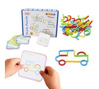 Genérico Blocs de Motifs - Stem Jouets éducatifs en Forme de Tangram pour d'âge préscolaire, Filles, Maison, Chambre, Anniversaire, Vacances, Noël, fête des