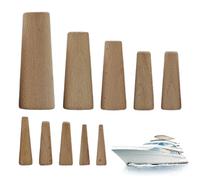 Generico Boat Drain Plugs - 10 Pieces Stopper Boat Plug | Stopper Sealing Portable | Soft Wood Plugs Tapered for Boats for Bilge Pump Mechanics Dock Side Ships Lake Yacht Fishing Captains