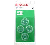 Generico Bobines, bobines en plastique transparent pour machines à coudre Singer Simple, Promise, Start, Tradition, Brilliance, Starlet, Fashion Mate | 4pcs | L 20mm H 11mm | Singer Catania