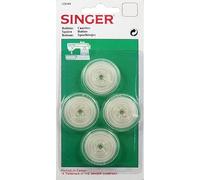 Generico Bobines Canette Singer 3044 - Transparentes - Compatible avec les machines Singer Série 700/290/600/1040/1425 Etc. - Lot de 4 pièces - Haute visibilité Fil résidu