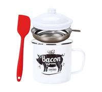 Genérico Bocal de cuisine émaillé de 1 200 ml, design durable et de qualité