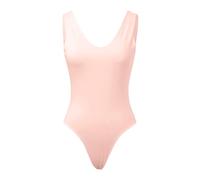 Genérico Body pour femme sans manches avec col rond et dos nageur, haut sexy sans manches pour femme, Rosé, L