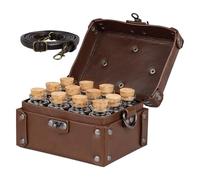 Genérico Boîte à bouteilles de potion - Costume médiéval avec sangle réglable | Boîte d'alchimie 12 bouteilles potion | Pour photographie, scène, fête, événement scolaire pour femmes adultes et