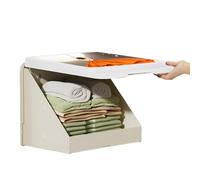 Generico Boîte de rangement pliable - 16.54x14.96 pouces boîtes de rangement 'armoire, conteneurs pour paniers en tissu, 'organisateur de garde-robe | Étagères organisateur d'abb