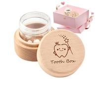 Generico Boîte souvenir pour la dent de lait | Boîte en bois pour ranger les dents, pour stocker les dents des enfants | pour enfants et filles à l'école en classe pour les anniversaires en chambre