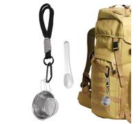 Genérico Bol d'appât pour pêche - Comprend un cordon en acier inoxydable - PIL Kutusu ILE Su Geçirmez Özellikli Santait Işıklar, Bahçe Arka Bahçe Agaç Dalları Duvar Iç Mekan Dış Mekan Çadır Parti