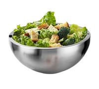 Genérico Bol de service froid - Bol en acier inoxydable pour fêtes et événements | Refroidisseur de sauces isolé pour guacamole, salade, poisson, fruits et aliments chauds pour buffets et réunions