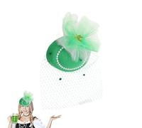 Genérico Bonnet de Saint-Patrick, accessoire de déguisement festif pour occasions spéciales | Chapeau de thé avec | Pour femmes défilés, carnaval, Halloween, fans de déguisements et créateurs de