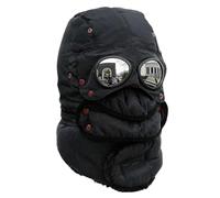 Genérico Bonnet d'hiver chaud - Taille épaisse - En polyester - Unisexe - AviatorHat avec lunettes - Protection complète des oreilles - Chaud - Cycling Skiing Climbing Outdoor Sports, noir