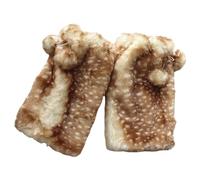 Genérico Bonnet en peluche - Accessoires de cosplay avec imprimé de bois | Bonnet pour fêtes costumées | Pour usage quotidien, voyage, anniversaire, fête, vacances Cosplay Comédie