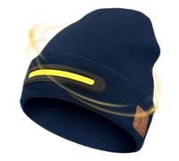 Genérico Bonnet sans fil, 3 configurations de lumière rechargeable, avec lumière LED, pour randonnée, cyclisme, gym, voyages, déplacements pour femmes, , petits amis, adolescents, bleu