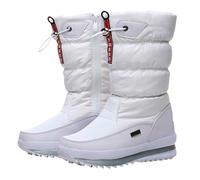 Generico Bottes de neige pour femmes, bottes de neige pour femmes | courtes confortables de - imperméables de, bottes isolantes pour, petite amie, Blanc, 42 EU