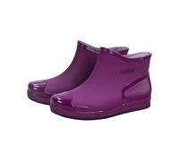 Genérico Bottes de pluie légères pour la pêche, le jardinage urbain en caoutchouc blanc, bottes d'hiver Campare, semelle épaisse, confortables pour la marche, bottes, poignées améliorées, faciles à