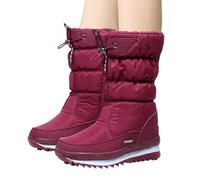 Generico Bottines mi-mollet isolées imperméables, bottes de neige pour femmes | Chaussures d'hiver pour femmes - Bottines d'extérieur imperméables, bottines courtes pour femmes pour femmes, grand-mère