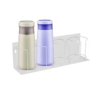 Generico Bottle Holder - Carbon Steel, 43 x 10,5 x 14 cm Support mural | Heavy Duty Magnetic Rack Drink Organizer, Tumbler Display Stand For Kitchen, Home, Office, Refrigerator, Shop