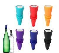 Genérico Bouchon pour bouteilles de vin | 6 pièces de bouchons scellants pour vin - Fermeture conservatrice de bouteilles, pour champagne, bière, boissons, cuisine, bar, réunions et mariages