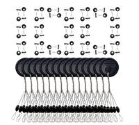 Genérico Bouchons de perles - 600 pièces de perles flottantes en caoutchouc, longue durée, design classique de colonne vert olive | Supports de corde fiables pour pêcheur, quotidien, loisirs, L