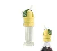 Generico Bouchons supérieurs pour bouteille, bec verseur avec paille 2 en 1 anti-fuite, bec verseur avec valve anti-goutte, pour camping, pique-nique, voyage, crèche, école, et filles