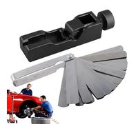 Genérico Bougie d'allumage automobile - Outil Gap, Aley Feeler Gauge | Bougie précise avec calibre en acier de 32 pièces, outils d'espace de bougie pour la plupart des bougies de 10 mm de 12 mm de 1