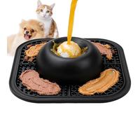 Genérico Boule à lécher interactive pour chiens en silicone | Bol et tapis à lamelles pour toutes les races et chats, dressage et toilettage