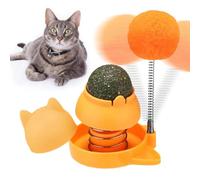 Generico Boule De Catnip Pour Chats Mur | Danses De Léchage De Chats Rotables Comestibles Et Sains Avec Boule De Ressort - Boule De Catnip | Boules De Léchage De Rotables Pour Edibcat Lécher Les