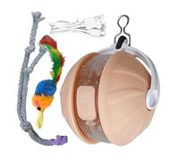 Generico Boule de jouet interactive pour chats, activités d'exercice pour chats - balle rotative avec évidement obstacles intelligents, idéale pour les activités post-repas et stimulation