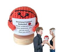 Generico Boule de motivation au crochet, Boule Décorative Au Crochet Avec Citation Inspirationnelle, Décoration Anti Stress Avec Citation Inspirative Pour La Maison Bureau Cadeau Maison Nouveau