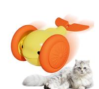 Generico Boule interactive pour chats - 7,5 x 4 cm | Jouet automatique pour chats d'intérieur | Lumières colorées intégrées pour le jeu en plein air et l'entraînement