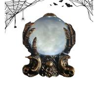 Generico Boule Lumineuse Pièce maîtresse LED Illuminé pour Halloween Mystique Psychique Intérieur Salon Chambre Salle De Bains Entrée Maison Sorcière