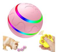 Genérico Boule roulante active - Boule roulante active pour chiens | Capteur de mouvement du jouet du même jouet de la piste de la lumière clignotante LED rechargeable par USB
