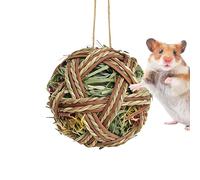 Generico Boules pour petits animaux - Hamster lapin naturel, jouets à mâcher faits à la main, amusants et résistants aux morsures structurés | Pour le broyage d'arricc