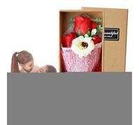 Generico Bouquet De Fleurs De Savon | Savon Avec Bouquet De Fleurs De Rose Artificielle Oeillet | Parfumé Pour Sapones De Bain Pour Mariage, Fête Des Mères, Anniversaire, Décoration