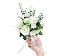 Generico Bouquet de Mariée - Bouquet de Mariée Fleurs Artificielles pour Cérémonie | Pièce maîtresse rustique pour Cérémonie | Dame d'Honneur