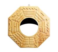 Genérico Boussole classique chinoise : miroir suspendu rétro, accent mural rétro, disque de trigramme, pièce de décoration spirituelle avec finition de style | Miroir suspendu pour décoration de