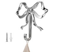 Generico Bow Hooks For Wall | Towel, Hat, And Coat Storage Rack With Wall-Mount Bow Hooks, Durable Organizer For Scarf, Outerwear, Belt, Kitchen, Bathroom, Laundry Room, Closet, Or Door Use