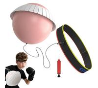 Genérico Boxing Reflex Ball, Adjustable Punch Training Gear, 21 cm Reflex Ball Headband Set for Boys Teen Sports Practice, Reaction Speed Development Equipment with Durable Elastic Cord Design