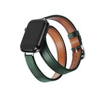 Generico Bracelet 49 mm 45 mm 42 mm 44 mm 41 mm 38 mm 40 mm Série de bracelets en cuir Double Tour, 44mm-45mm-49mm, Acétate, Pas de gemme