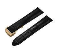Generico Bracelet à boucle pliable: cuir de veau premium pour montres de plongée et de course emblématiques, 19mm, Acétate, Aucune pierre précieuse.